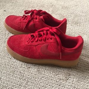 Red Nike Air Force